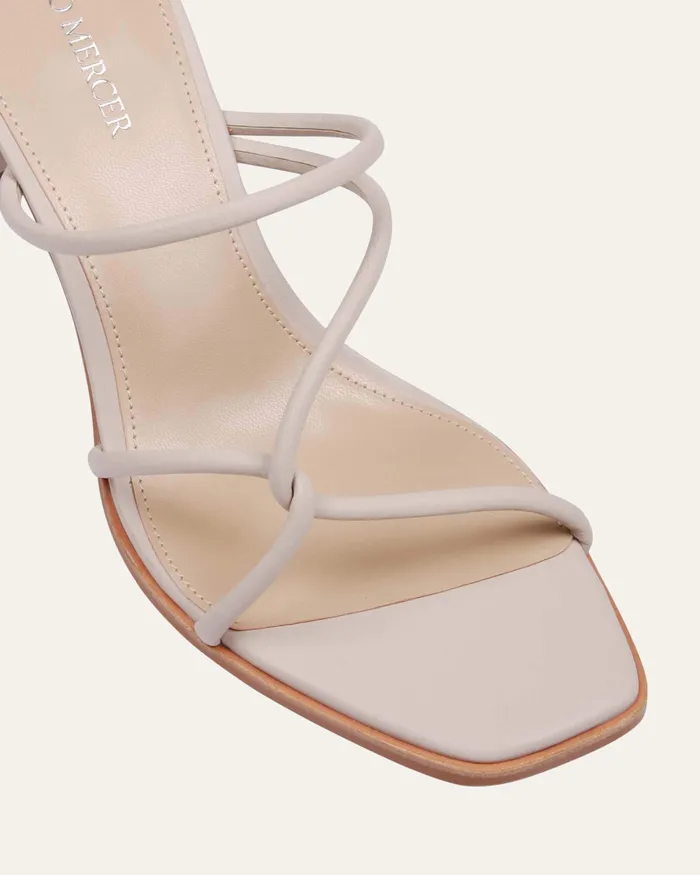 MID SANDALS jomercer Women Novi mid heel sandals bone leather MID SANDALS jomercer Women Novi mid heel sandals bone leather