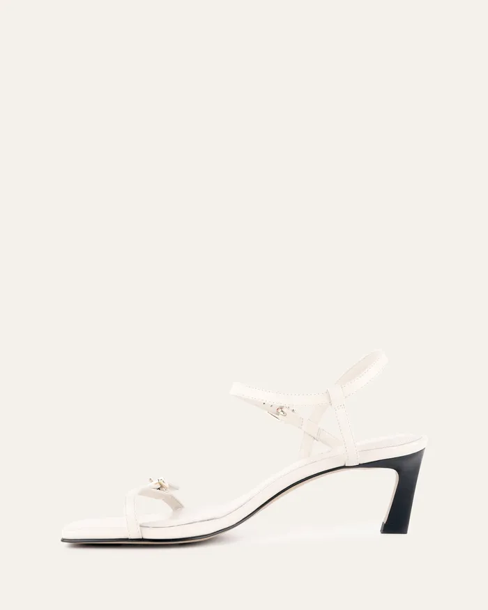 MID SANDALS Women Gianni mid heel sandals off white leather jomercer MID SANDALS Women Gianni mid heel sandals off white leather jomercer