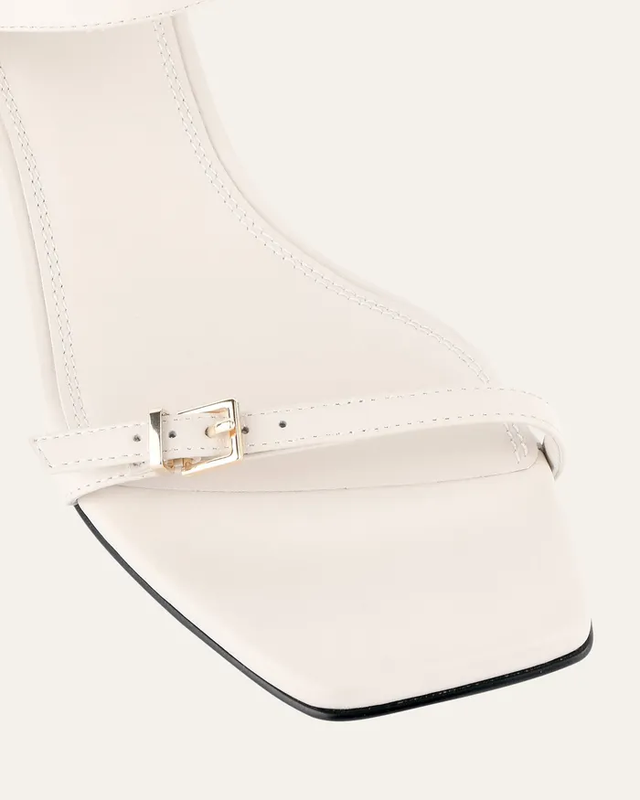 MID SANDALS Women Gianni mid heel sandals off white leather jomercer MID SANDALS Women Gianni mid heel sandals off white leather jomercer