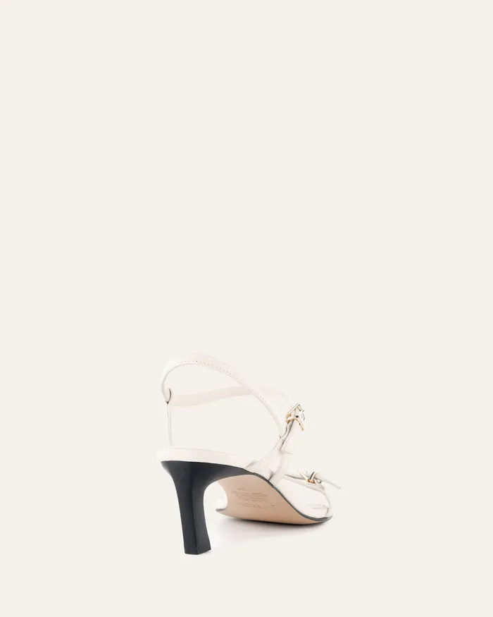 MID SANDALS Women Gianni mid heel sandals off white leather jomercer MID SANDALS Women Gianni mid heel sandals off white leather jomercer