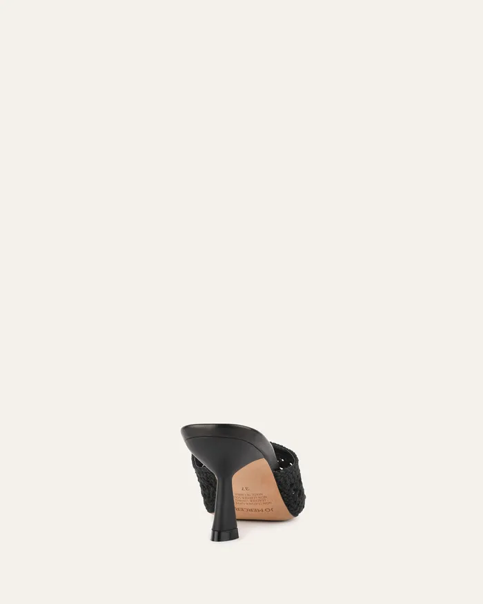 MID SANDALS Women Jordyn mid heel sandals black textile jomercer MID SANDALS Women Jordyn mid heel sandals black textile jomercer