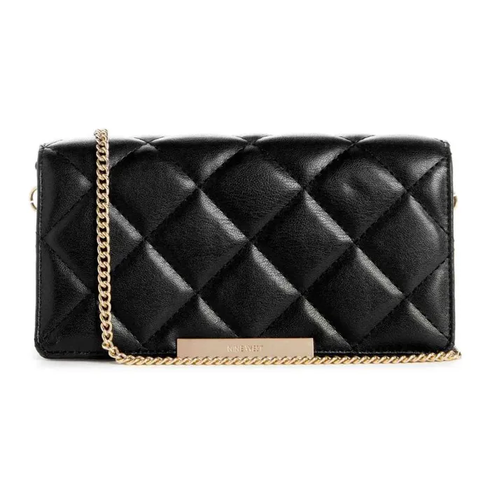 Mirabella Phone Chain Crossbody Black Women Nine West Crossbody