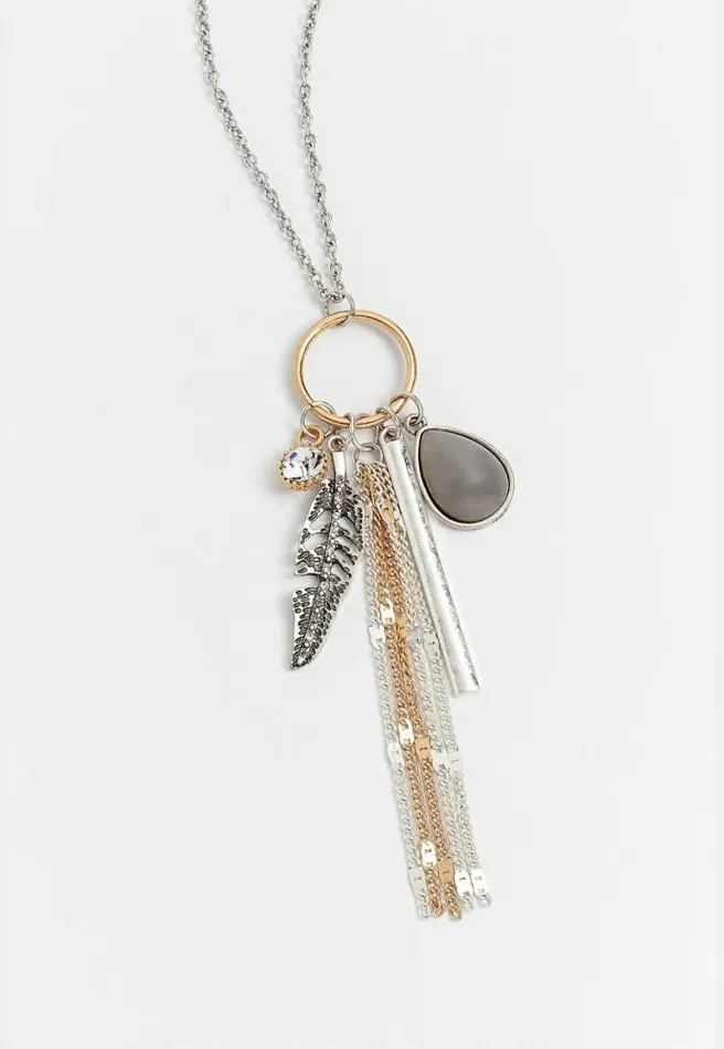 Mix Metal Cluster Pendant Necklace Women Maurices Jewelry