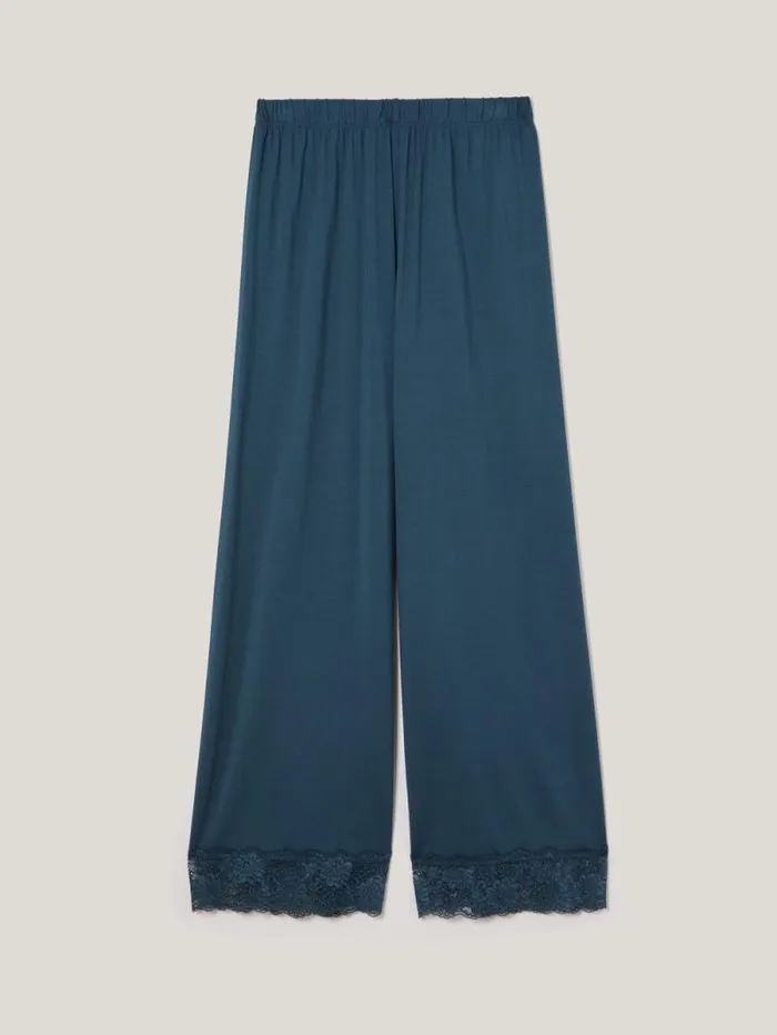 Modal Lace Pyjama Trouser Grey Women Jigsaw Pyjamas and Loungewear