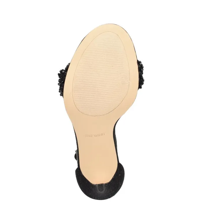 Morelov Heeled Sandals Black Crystal Women Nine West Heels Morelov Heeled Sandals Black Crystal Women Nine West Heels