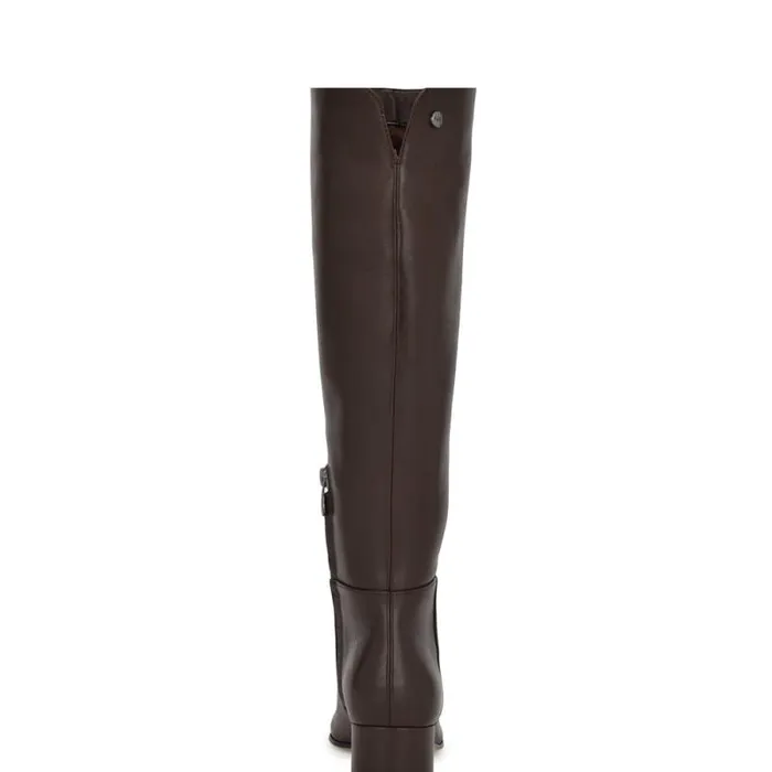 Morgin Knee High Dress Boots Brown Leather Women Nine West Boots and Booties Morgin Knee High Dress Boots Brown Leather Women Nine West Boots and Booties