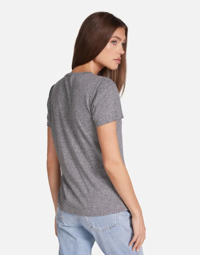 Myra Moshi Eagle Head Heather Grey Women Lauren Moshi Short Sleeve