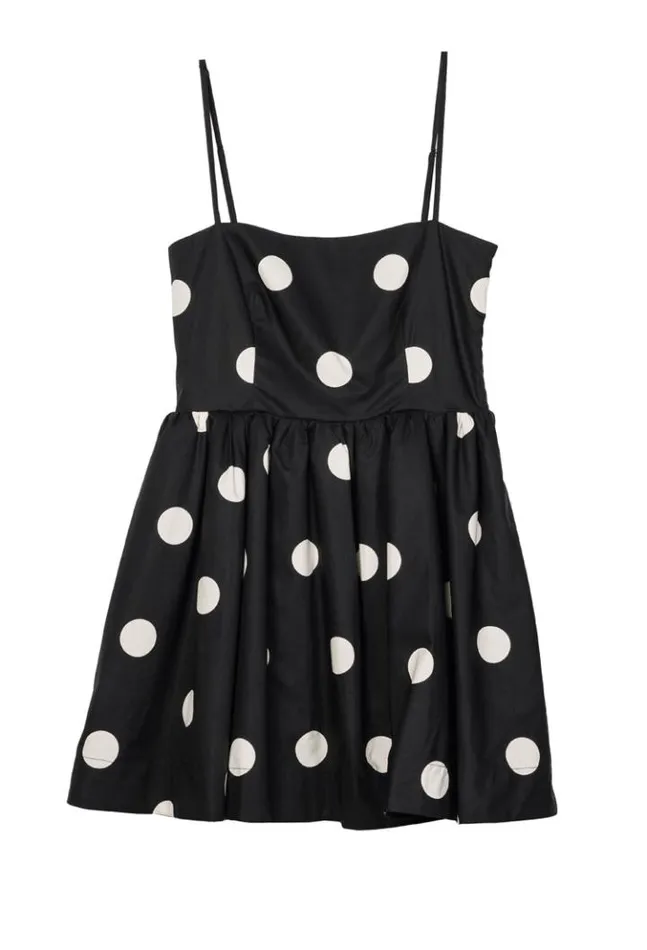 Nadine Polka Dot Mini Dress Women Ciao Lucia Evening Dresses
