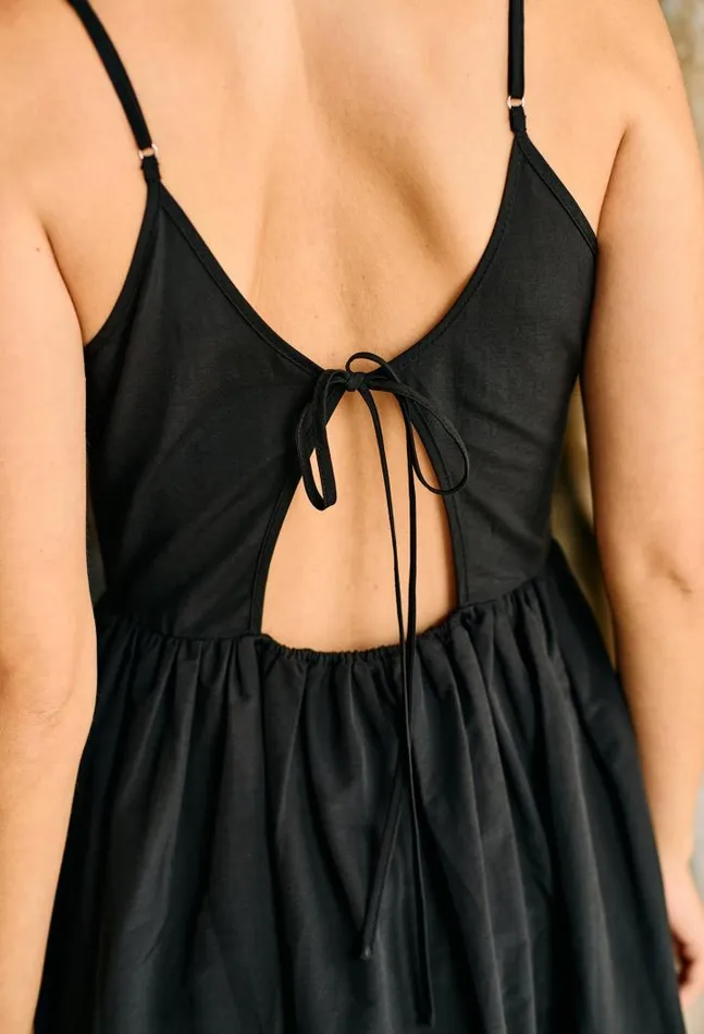 Neroni Dress Black Rosette Women Ciao Lucia Long Dresses