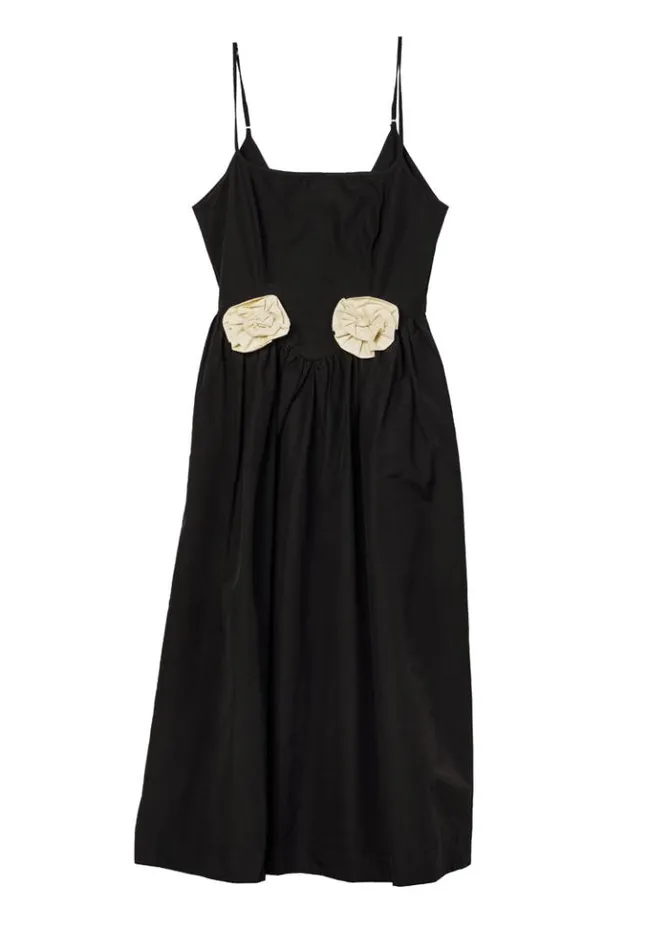 Neroni Dress Black Rosette Women Ciao Lucia Long Dresses