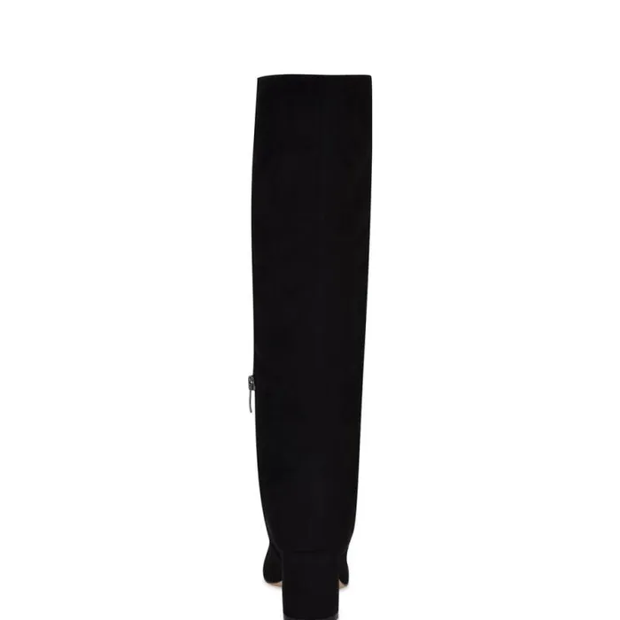 Netion Wide Calf Knee High Boots Black Women Nine West Boots and Booties Netion Wide Calf Knee High Boots Black Women Nine West Boots and Booties