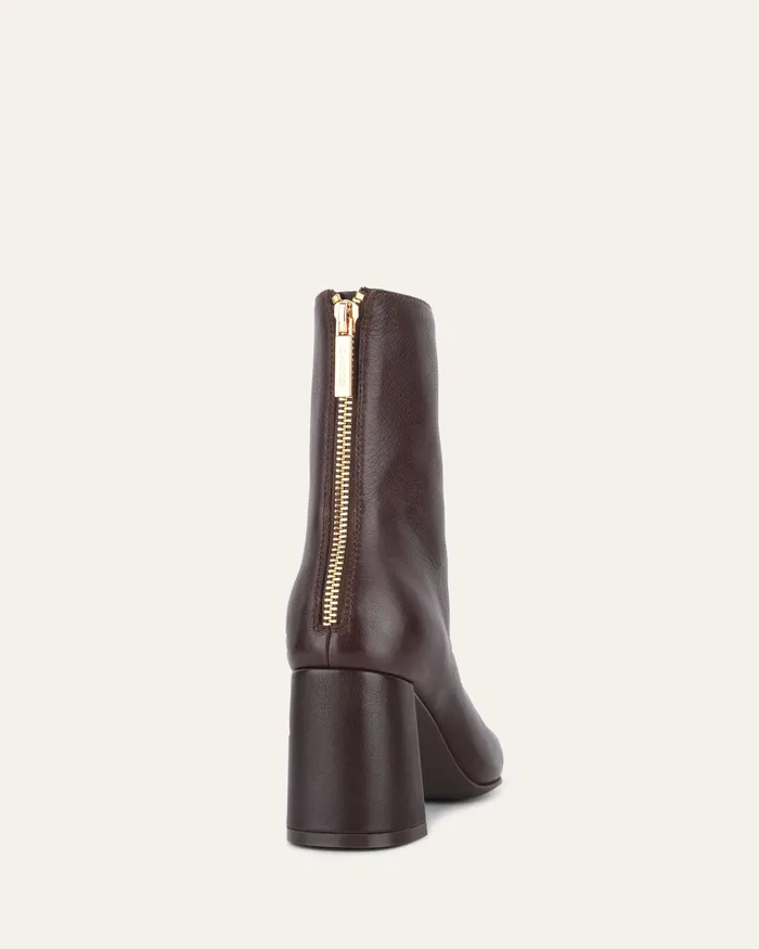 Nevada mid ankle boots chocolate leather MID ANKLE BOOTS jomercer Women Nevada mid ankle boots chocolate leather MID ANKLE BOOTS jomercer Women