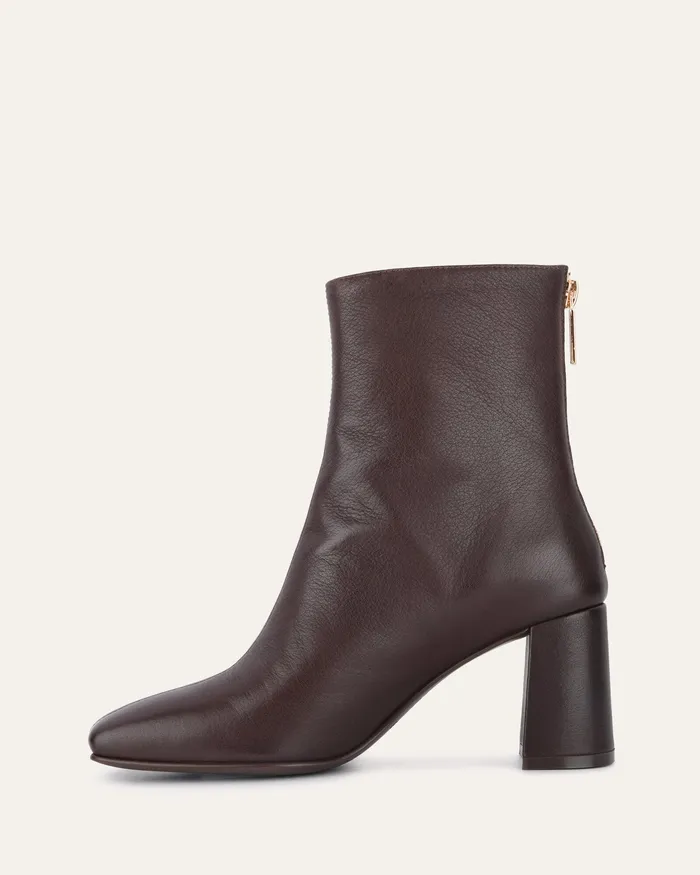 Nevada mid ankle boots chocolate leather MID ANKLE BOOTS jomercer Women Nevada mid ankle boots chocolate leather MID ANKLE BOOTS jomercer Women