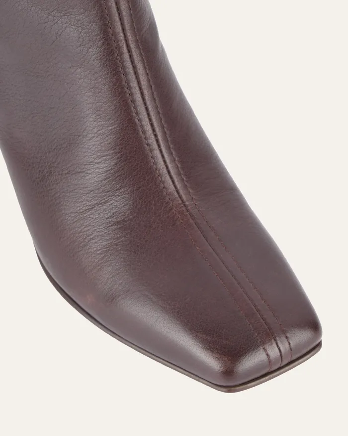 Nevada mid ankle boots chocolate leather MID ANKLE BOOTS jomercer Women Nevada mid ankle boots chocolate leather MID ANKLE BOOTS jomercer Women