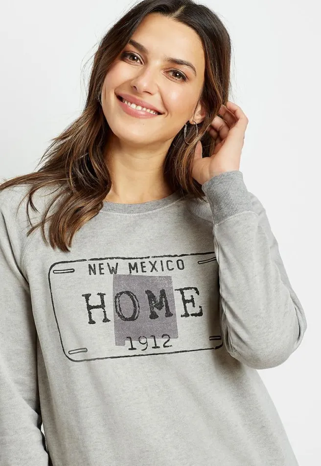 New Mexico Crew Neck Sweatshirt Women Maurices Tops