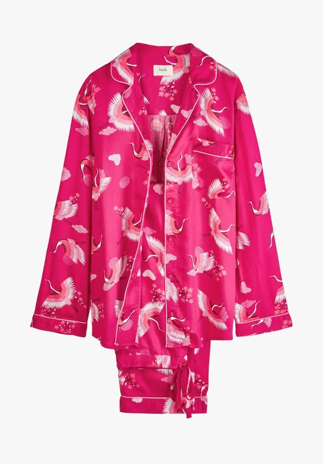 Nightwear Women Hush Aoife Printed Pyjamas Oriental Birdspink