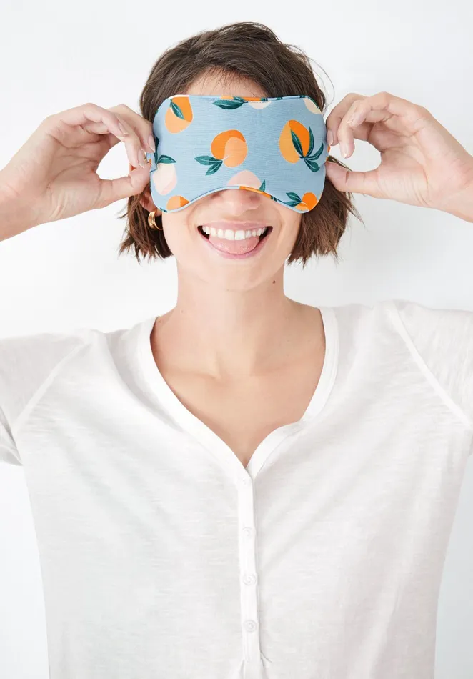 Nightwear Women Hush Osuna Sleep Mask Apricots Blueorange