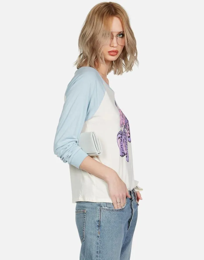 Nola Monster Truck Faded Whitepearl Blue Women Lauren Moshi Long Sleeve