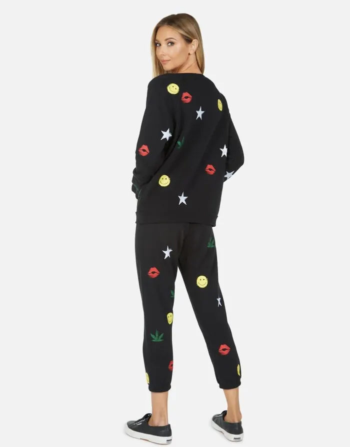 Noleta Spray Elements Black Women Lauren Moshi Long Sleeve