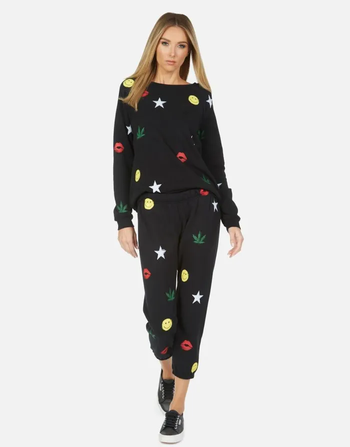 Noleta Spray Elements Black Women Lauren Moshi Long Sleeve