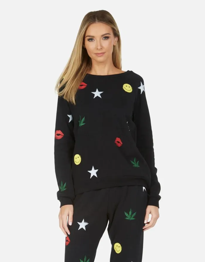 Noleta Spray Elements Black Women Lauren Moshi Long Sleeve