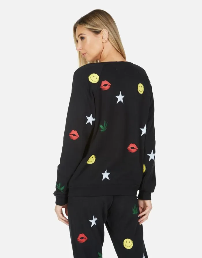 Noleta Spray Elements Black Women Lauren Moshi Long Sleeve