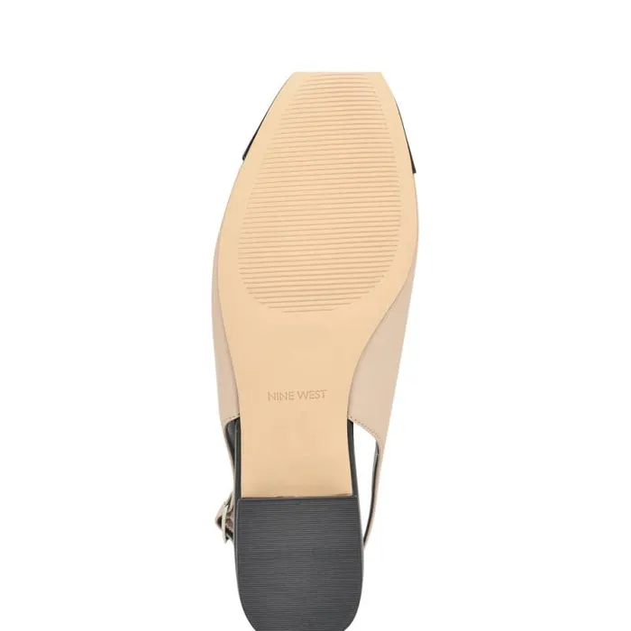 Norah Cap Toe Mary Jane Slingbacks Natural Women Nine West Heels Norah Cap Toe Mary Jane Slingbacks Natural Women Nine West Heels
