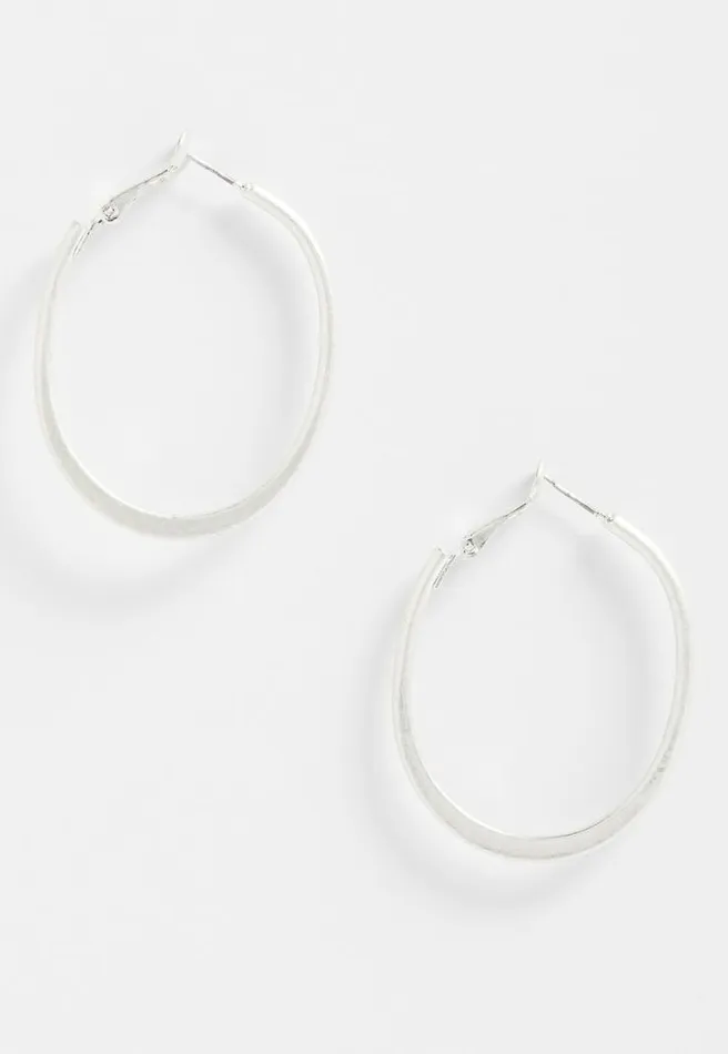 Oblong Hoop Earrings Women Maurices Jewelry