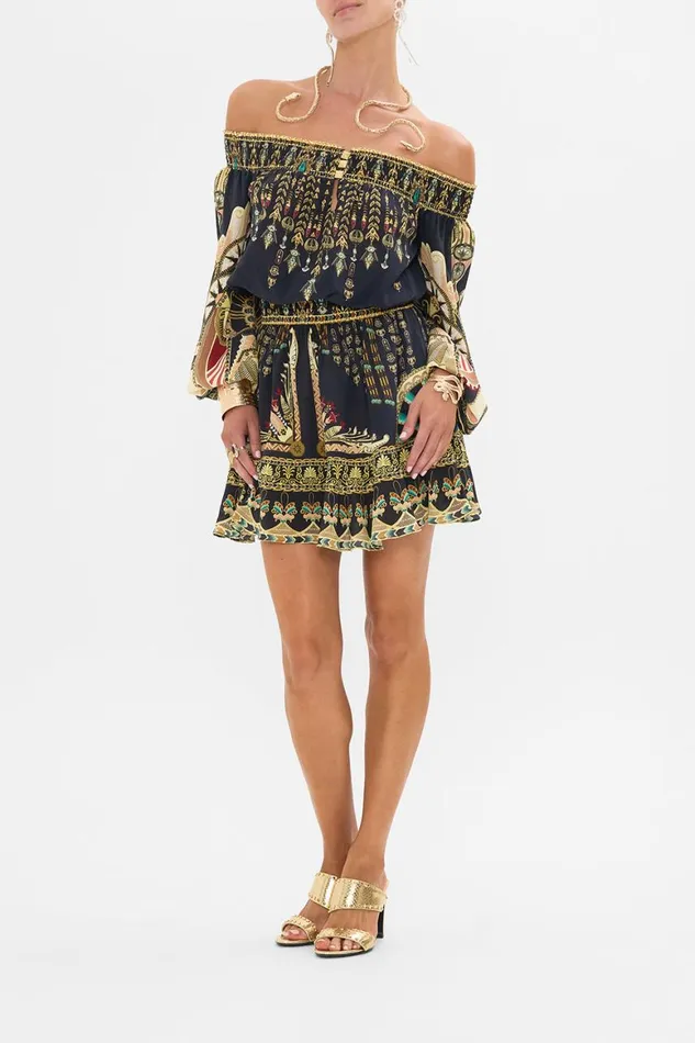 OFF SHOULDER SHORT DRESS THEY CALLED HER NEFERTARI They Called Her Nefertari Womens Camilla Dresses