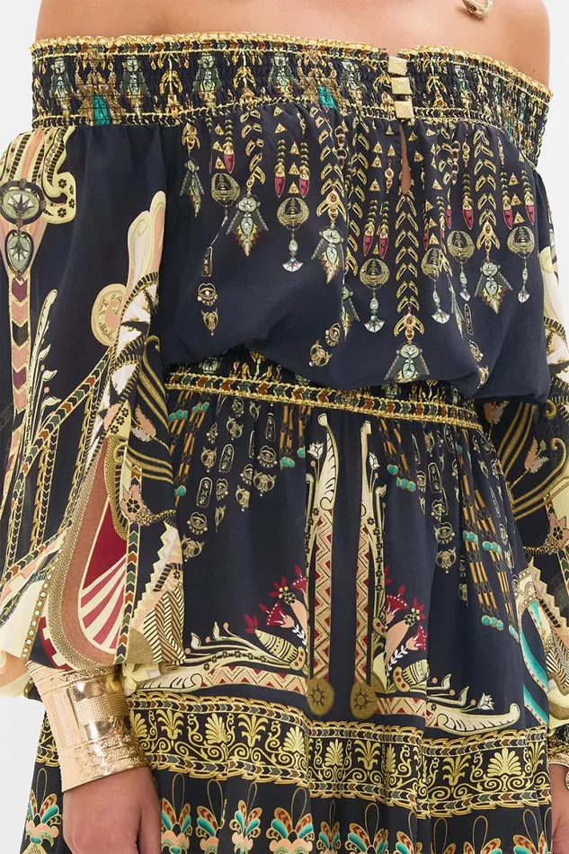 OFF SHOULDER SHORT DRESS THEY CALLED HER NEFERTARI They Called Her Nefertari Womens Camilla Dresses