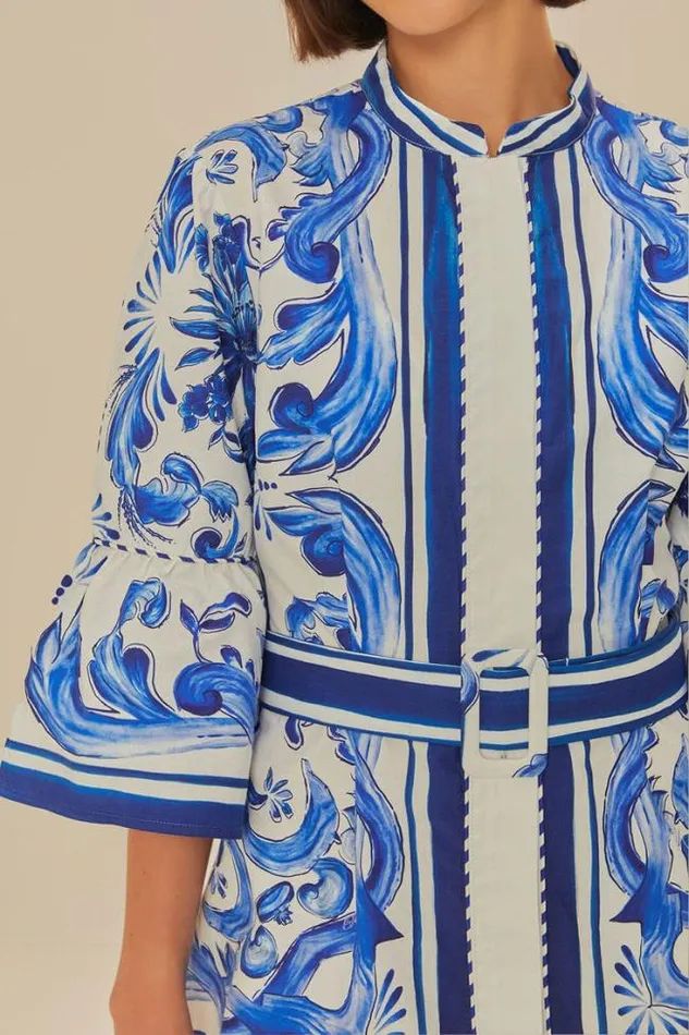 OffWhite Garden Tiles Mini Dress Women FARM Rio Mini Dresses
