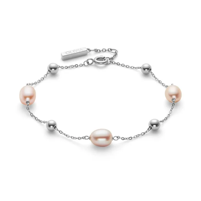 Olivia Burton Bracelets Women By The Sea Pearl Silver Tone Bracelet