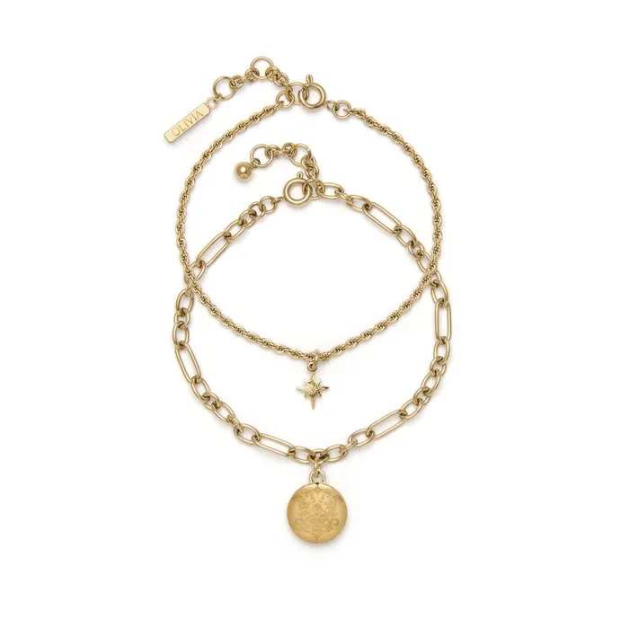 Olivia Burton Bracelets Women Ever Stacked Gold Plated MultiChain Bracelet