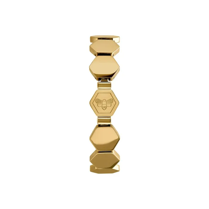 Olivia Burton Bracelets Women Honeycomb Gold Plated Slim Cuff Bracelet