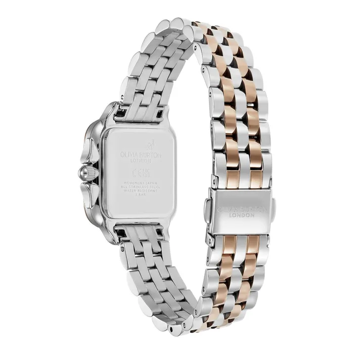 Olivia Burton Classic Watches Women 28mm Grosvenor White and Two Tone Bracelet Watch