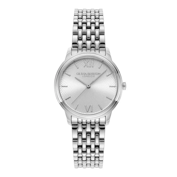 Olivia Burton Classic Watches Women 32mm Swirl Silver Bracelet Watch