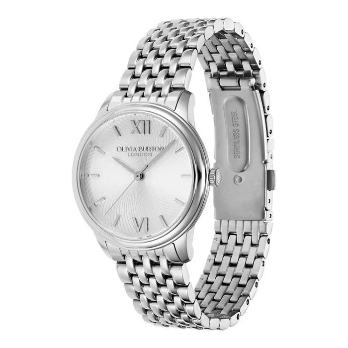 Olivia Burton Classic Watches Women 32mm Swirl Silver Bracelet Watch