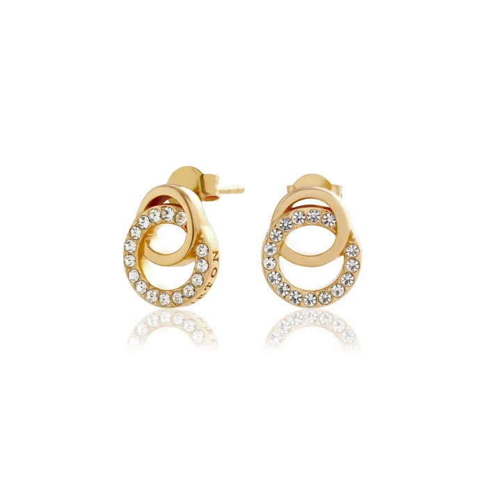 Olivia Burton Earrings Women Gold Interlink Drop Stud Earrings