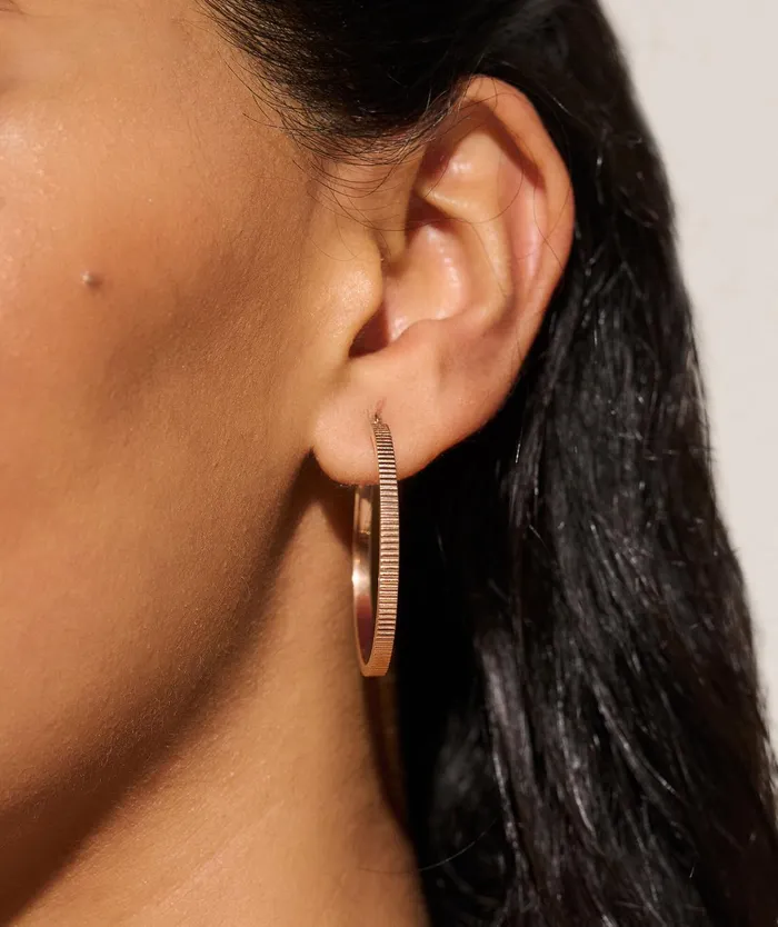 Olivia Burton Earrings Women Linear Carnation Gold Hoop Earrings Olivia Burton Earrings Women Linear Carnation Gold Hoop Earrings