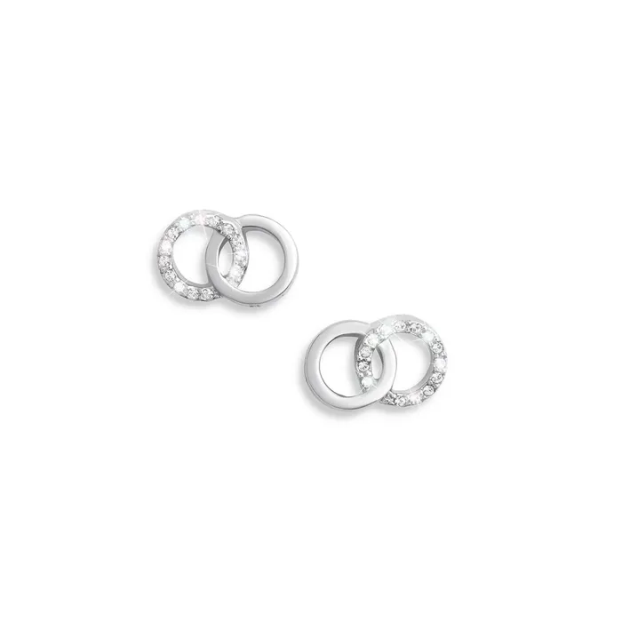 Olivia Burton Earrings Women Silver Interlink Stud Earrings