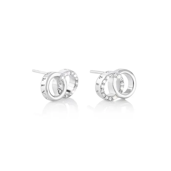 Olivia Burton Earrings Women Silver Interlink Stud Earrings
