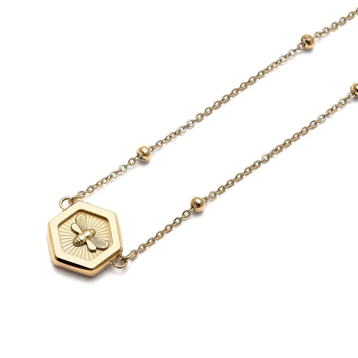 Olivia Burton Necklaces Women Minima Bee Gold Pendant Necklace