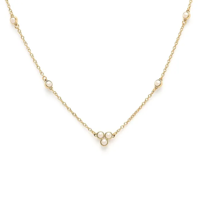 Olivia Burton Necklaces Women Pearl Cluster Gold Necklace