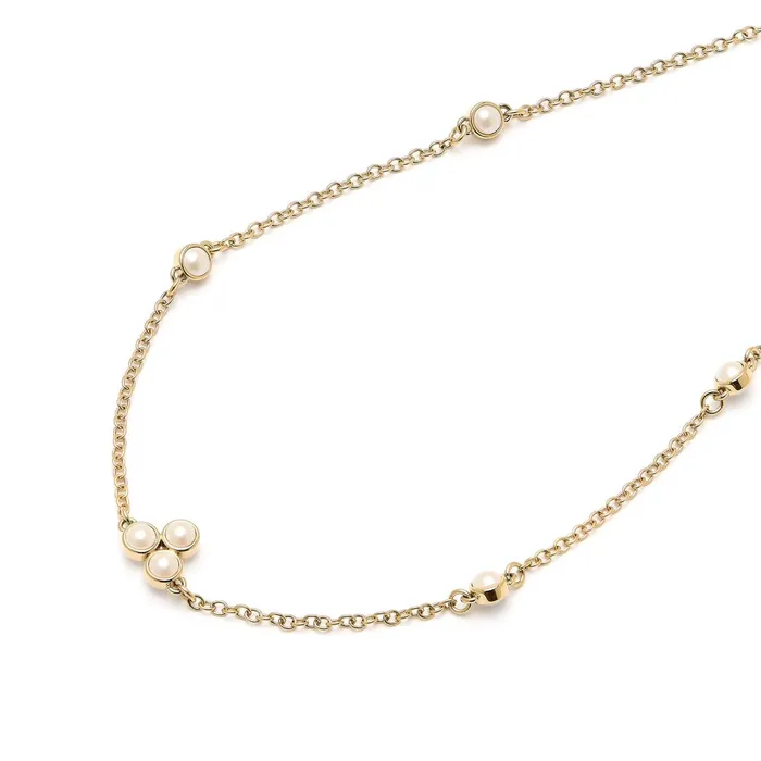 Olivia Burton Necklaces Women Pearl Cluster Gold Necklace
