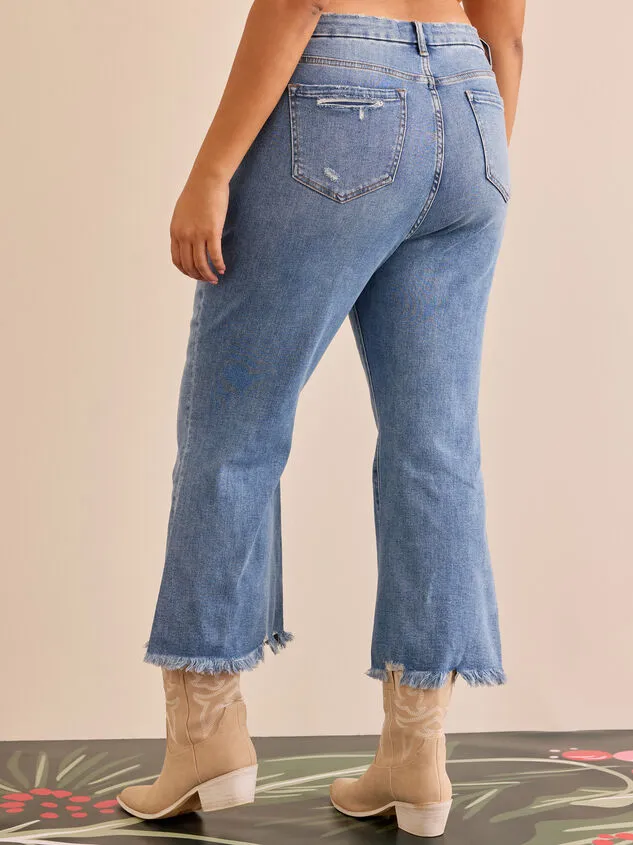 Olivia Cropped Flare Jeans Mediumwash Women Altar039d State Bottoms Olivia Cropped Flare Jeans Mediumwash Women Altar039d State Bottoms