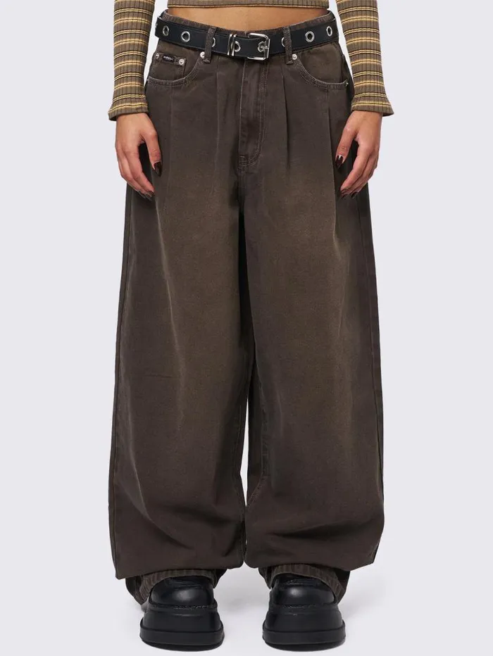 Ollie Brown Baggy Pants Women Minga London Bottoms