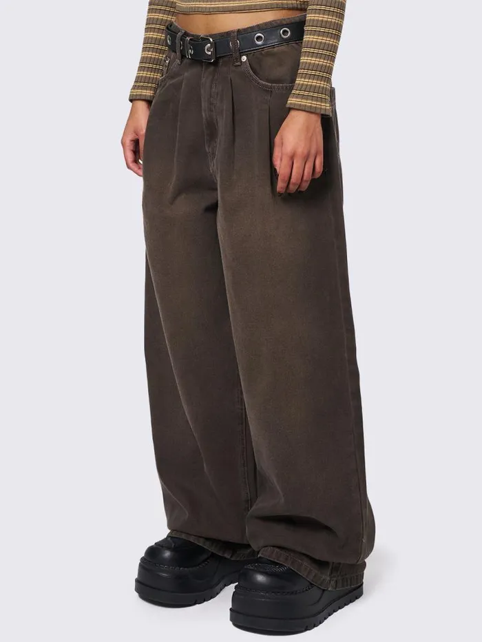 Ollie Brown Baggy Pants Women Minga London Bottoms