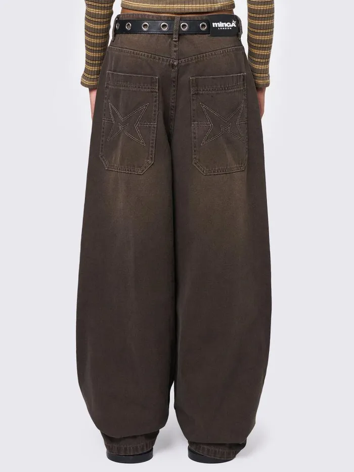 Ollie Brown Baggy Pants Women Minga London Bottoms