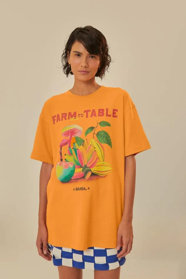 Orange Farm Rio To Table Organic Cotton TShirt Women FARM Rio Tshirts