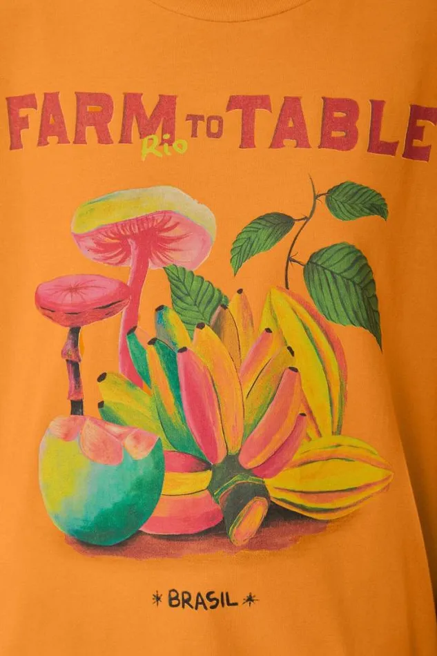 Orange Farm Rio To Table Organic Cotton TShirt Women FARM Rio Tshirts